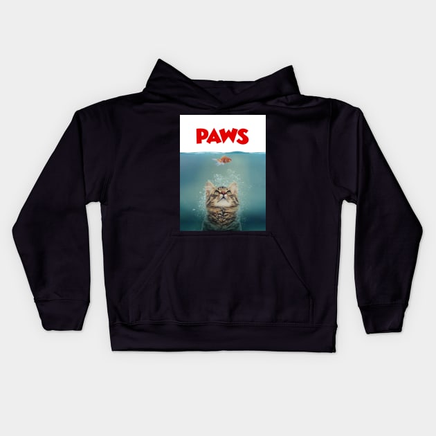 PAWS Kids Hoodie by Adatude